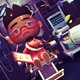 A villager gets the Frankenstein treatment in a screen from Animal Crossing: New Horizons.